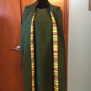 Vintage 1960’s Silk Dress Matching Coat